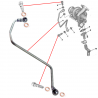 Tuyau alimentation graissage vis joints turbo compatible pour Citroën Ford Mazda Mini Peugeot 1.6 HDI TDCI MZ CD 75 / 90 ch