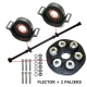 2 Paliers d'arbre de transmission + flector avec visserie pour Renault Kangoo jusque 2008 Scénic (2000 - 2003)
