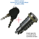 Canon de barillet pour serrure de porte compatible pour PEUGEOT Boxer ou CITROËN Jumper ou FIAT Ducato (de 2002 à 2006)