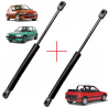 Lot de 2 Vérins de coffre hayon compatible pour Peugeot 106 jusqu'à 1997 - 205 (1987 à 1998) - 306 (1993 à 2001)