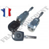 Lot de 2 serrures barillet de porte compatible pour Volkswagen golf 4 Bora Polo Fox Transporter Skoda Octavia Fabia Audi A6