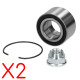 2 Roulements de roue avant pour Dacia Solenza Renault Clio 1 & 2 Express R11 R19 R9 Super 5 Twingo