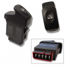 Bouton de lève-vitre avant gauche avec option confort pour RENAULT Clio 2, Kangoo, Megane 1