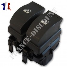 Bouton de Lève-Vitre Électrique Avant Gauche compatible pour Renault Clio 2 Laguna 2 Trafic 2 Espace 4 Mégane 2 Scénic 2 Vivaro