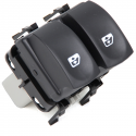 Commande bouton de lève vitre avant gauche côté conducteur compatible pour Renault Clio 3, Modus, Symbol, Twingo 2